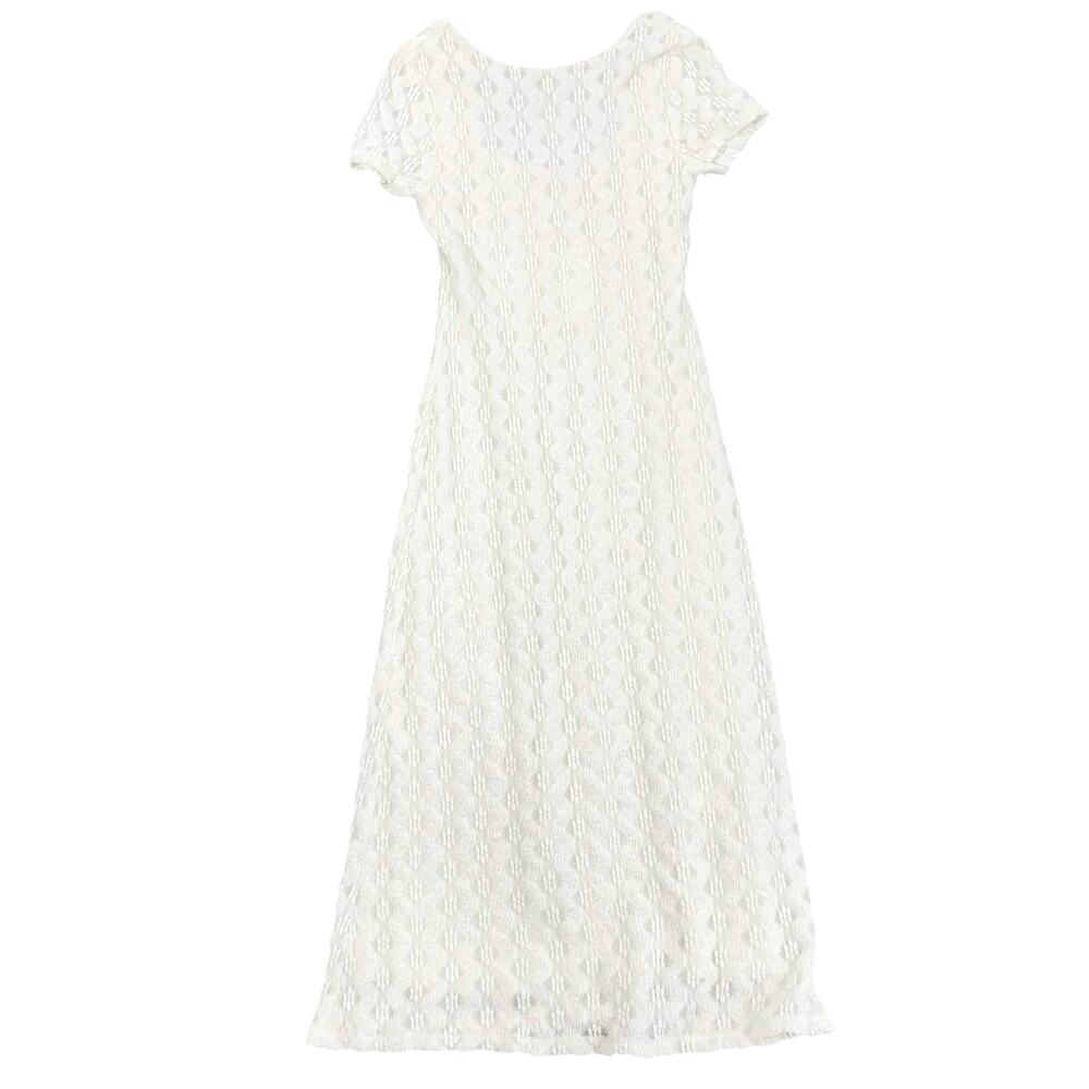 Marks & Spencer M&S Ivory Lace Maxi Dress US 6 NWT Romantic Cottagecore Bridal - Picture 2 of 11